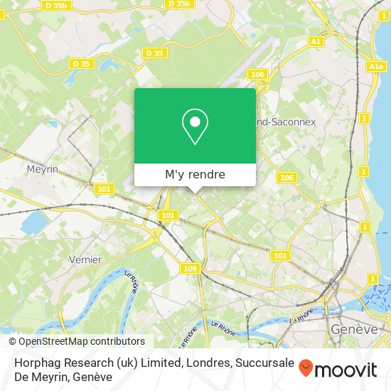 Horphag Research (uk) Limited, Londres, Succursale De Meyrin plan