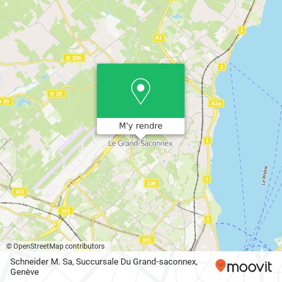 Schneider M. Sa, Succursale Du Grand-saconnex plan