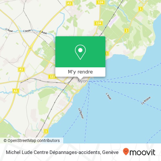 Michel Lude Centre Dépannages-accidents plan