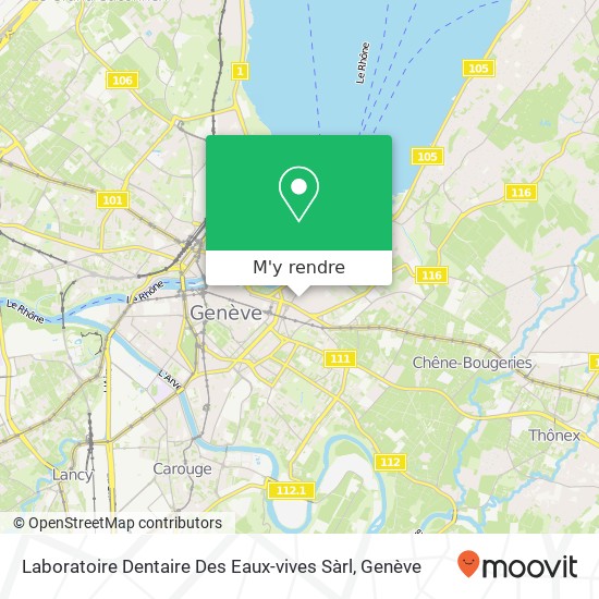 Laboratoire Dentaire Des Eaux-vives Sàrl plan