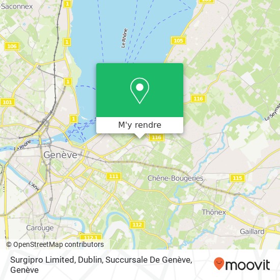 Surgipro Limited, Dublin, Succursale De Genève plan