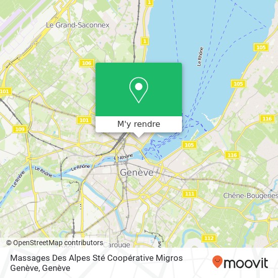 Massages Des Alpes Sté Coopérative Migros Genève plan