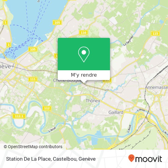 Station De La Place, Castelbou plan