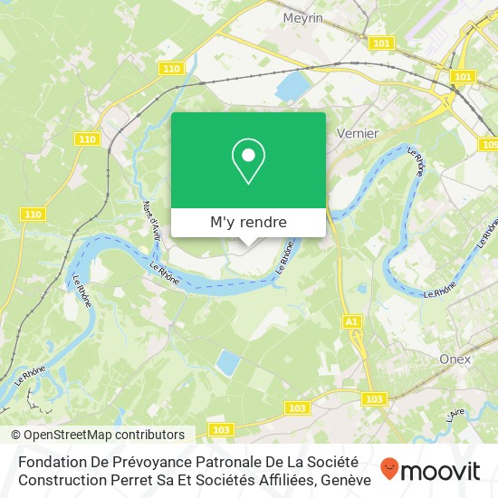 Fondation De Prévoyance Patronale De La Société Construction Perret Sa Et Sociétés Affiliées plan