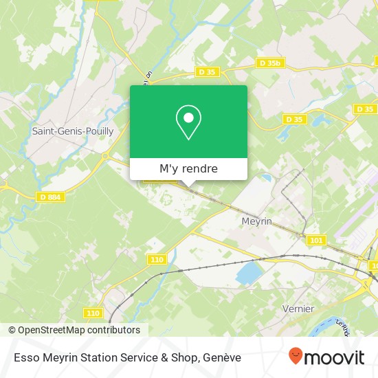 Esso Meyrin Station Service & Shop plan