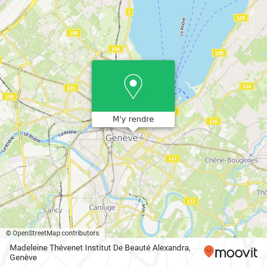 Madeleine Thévenet Institut De Beauté Alexandra plan