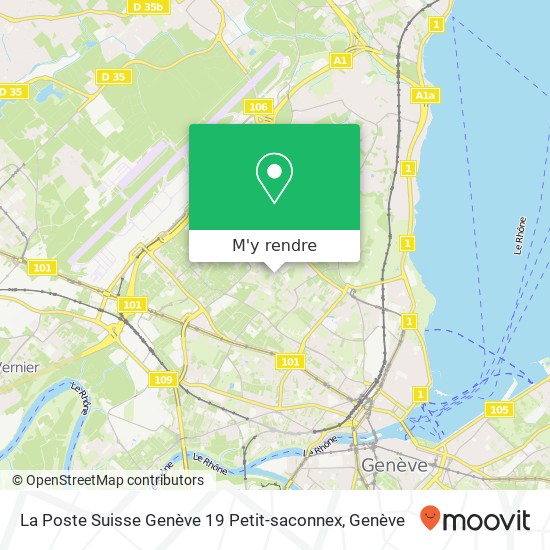 La Poste Suisse Genève 19 Petit-saconnex plan