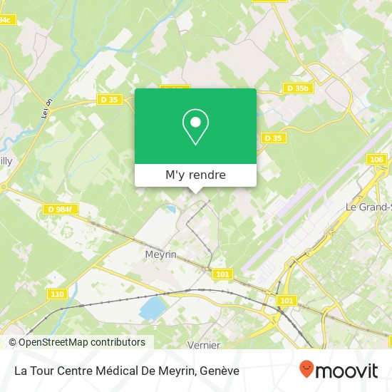 La Tour Centre Médical De Meyrin plan