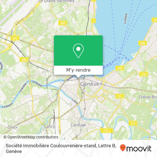 Société Immobilière Coulouvrenière-stand, Lettre B plan