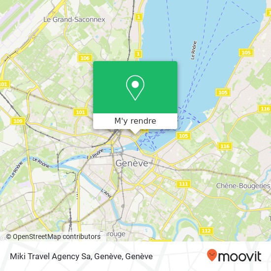 Miki Travel Agency Sa, Genève plan