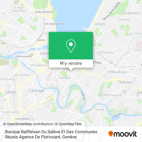 Banque Raiffeisen Du Salève Et Des Communes Rèunis Agence De Florissant plan