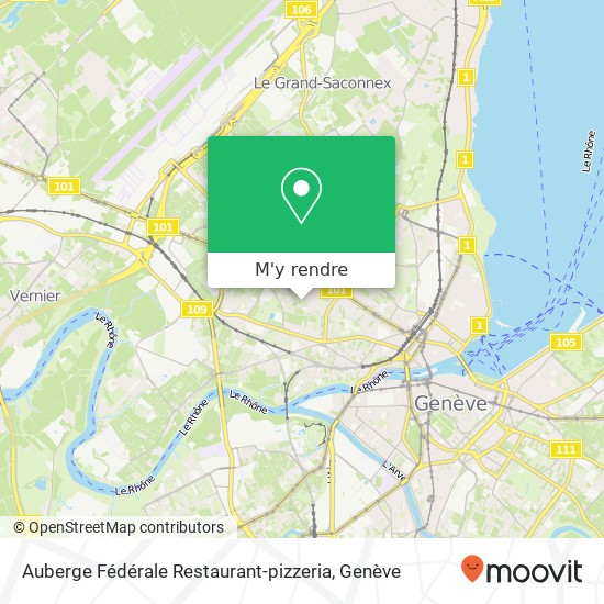 Auberge Fédérale Restaurant-pizzeria plan