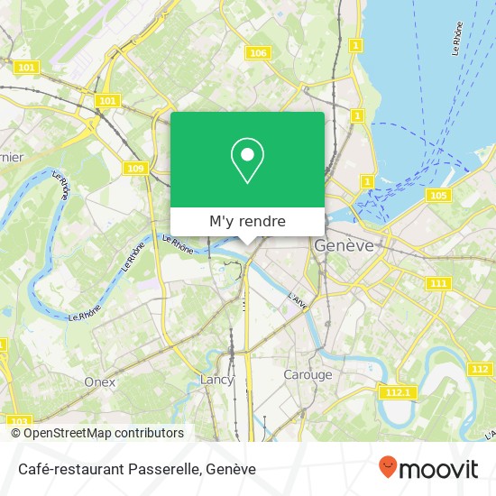 Café-restaurant Passerelle plan