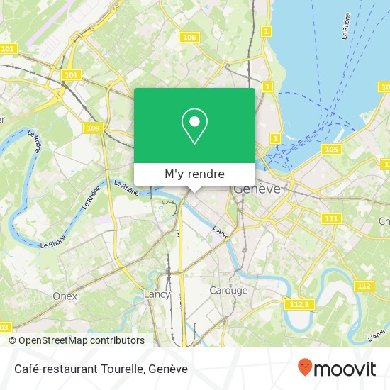 Café-restaurant Tourelle plan