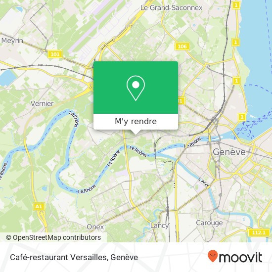 Café-restaurant Versailles plan