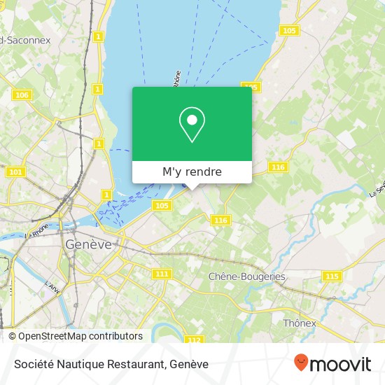 Société Nautique Restaurant plan