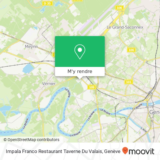 Impala Franco Restaurant Taverne Du Valais plan