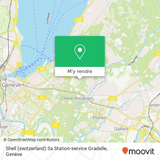 Shell (switzerland) Sa Station-service Gradelle plan