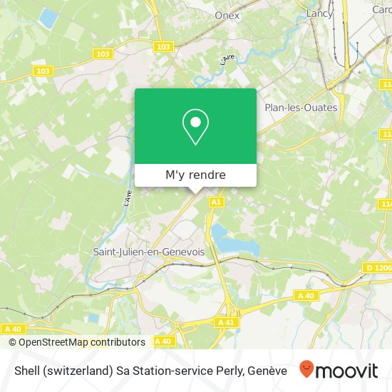 Shell (switzerland) Sa Station-service Perly plan