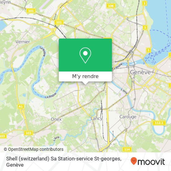 Shell (switzerland) Sa Station-service St-georges plan