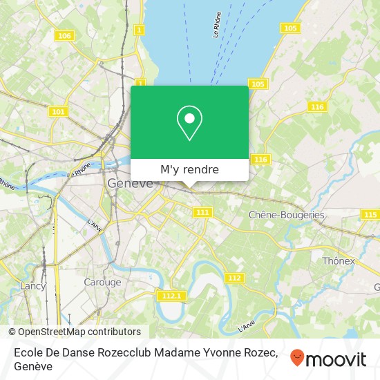 Ecole De Danse Rozecclub Madame Yvonne Rozec plan