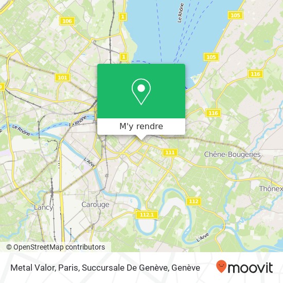 Metal Valor, Paris, Succursale De Genève plan