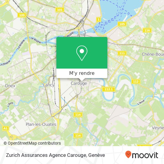 Zurich Assurances Agence Carouge plan
