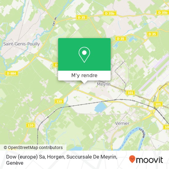 Dow (europe) Sa, Horgen, Succursale De Meyrin plan