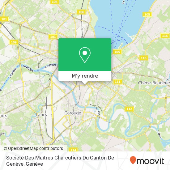 Société Des Maîtres Charcutiers Du Canton De Genève plan