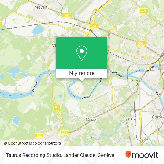 Taurus Recording Studio, Lander Claude plan