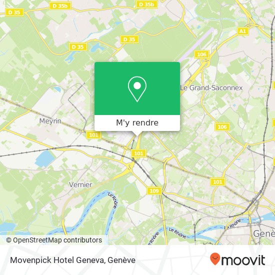 Movenpick Hotel Geneva plan