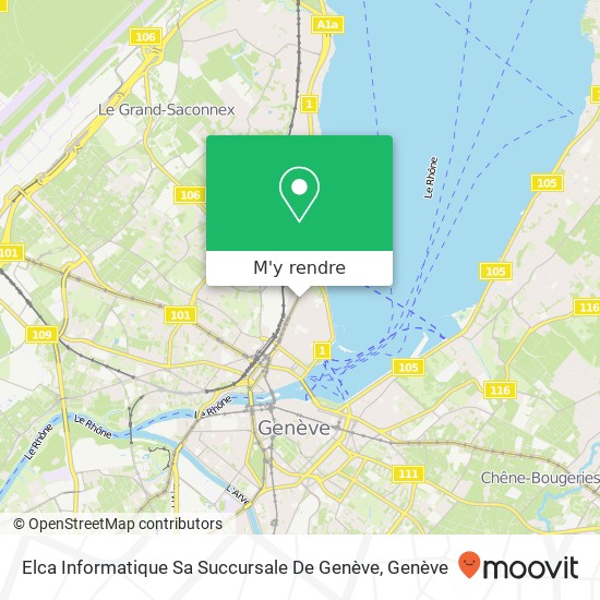 Elca Informatique Sa Succursale De Genève plan