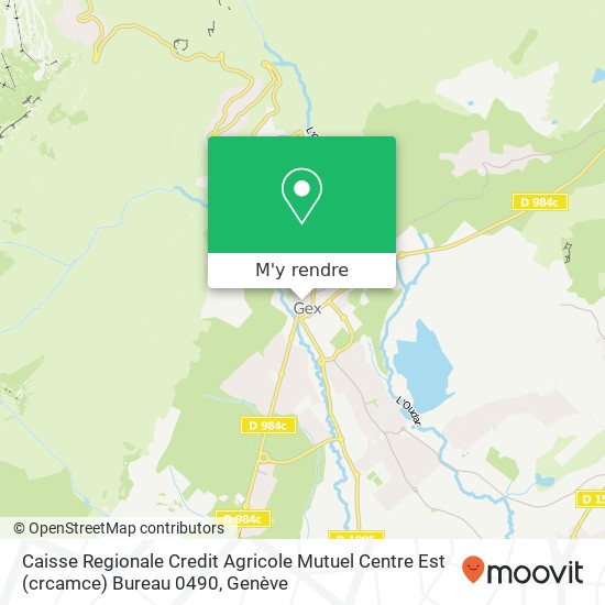 Caisse Regionale Credit Agricole Mutuel Centre Est (crcamce) Bureau 0490 plan