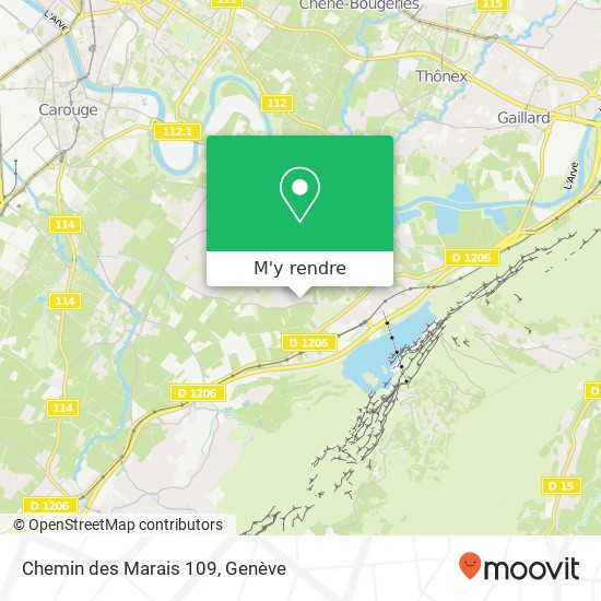 Chemin des Marais 109 plan