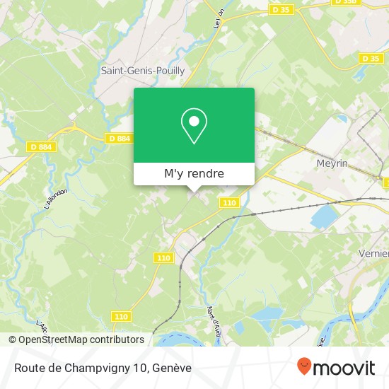 Route de Champvigny 10 plan