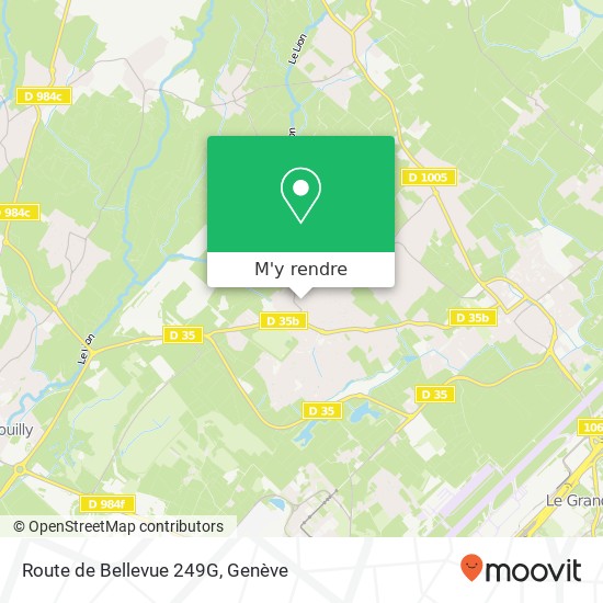 Route de Bellevue 249G plan