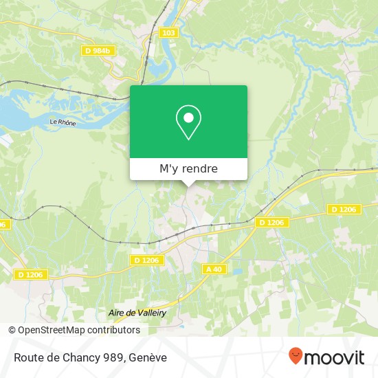 Route de Chancy 989 plan