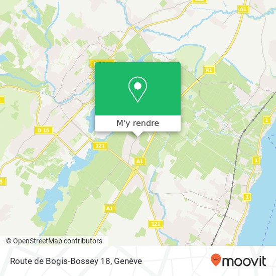 Route de Bogis-Bossey 18 plan