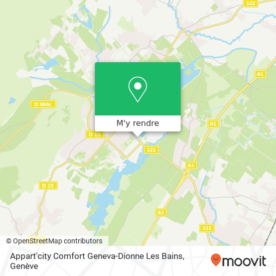 Appart'city Comfort Geneva-Dionne Les Bains plan