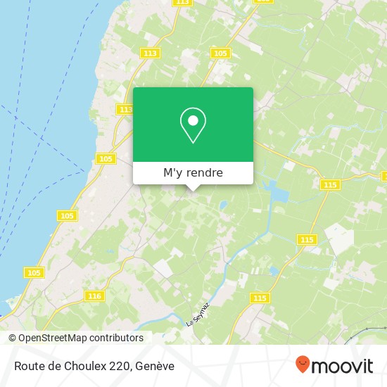 Route de Choulex 220 plan