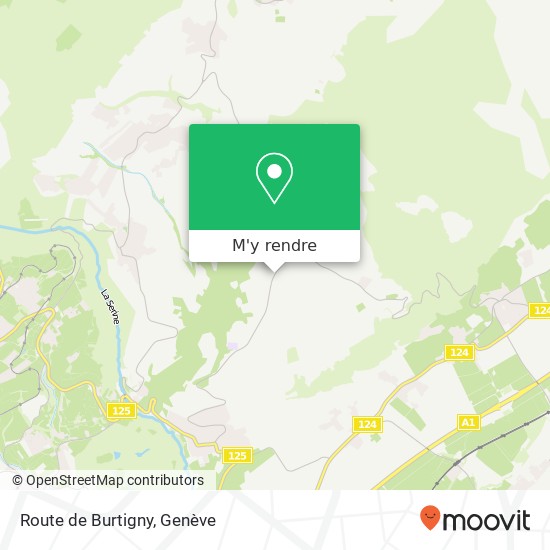 Route de Burtigny plan