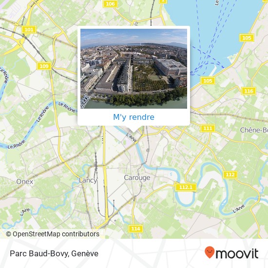 Parc Baud-Bovy plan