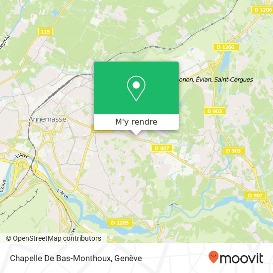 Chapelle De Bas-Monthoux plan