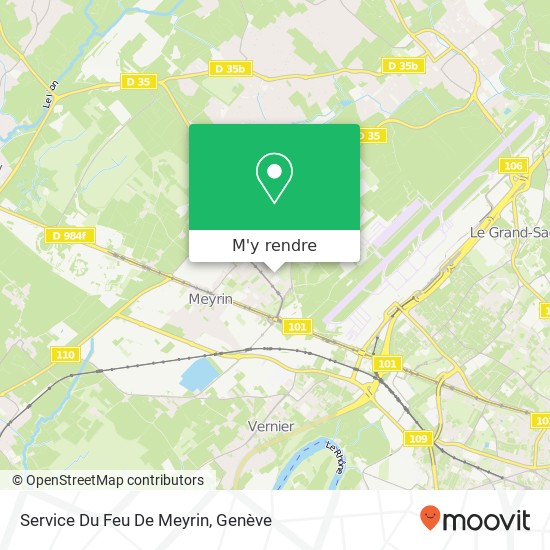 Service Du Feu De Meyrin plan