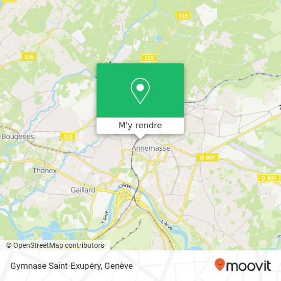 Gymnase Saint-Exupéry plan