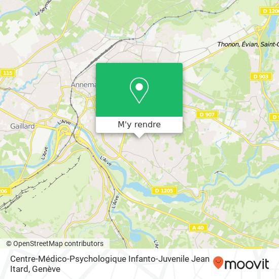 Centre-Médico-Psychologique Infanto-Juvenile Jean Itard plan