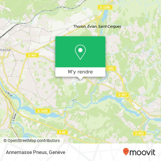 Annemasse Pneus plan