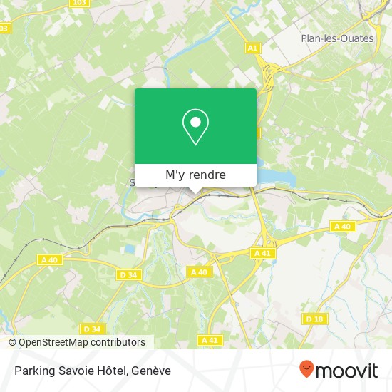 Parking Savoie Hôtel plan