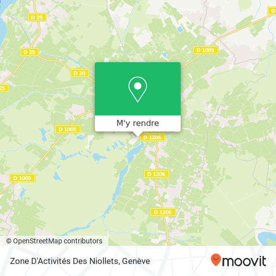 Zone D'Activités Des Niollets plan