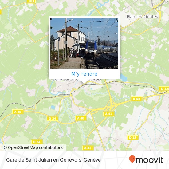 Gare de Saint Julien en Genevois plan